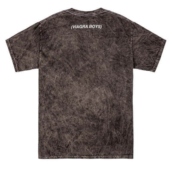 Men's V!agra Boys Yin Yang Bleached Black Tie Dye Band T-Shirt - Picture 2 of 8